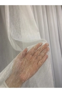 Rüyaper Keten Tül Perde Ütü Istemez Şantuk Ekru